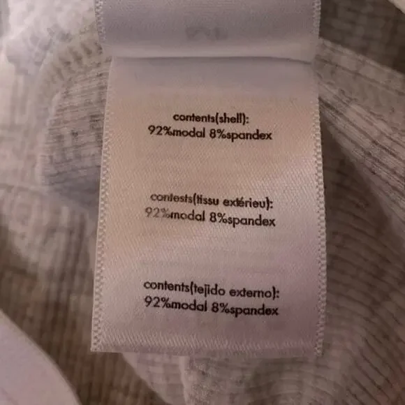 WeWoreWhat Women's Gray Rib Knit High Waist Button Boxer Lounge Sleep Shorts S - Picture 5 of 5